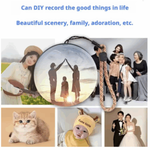 3D Video Crystal Ball Lamp – DIY Memory Art Glass Sphere with 2.7” Pixel Display, 4GB Video Player Gift